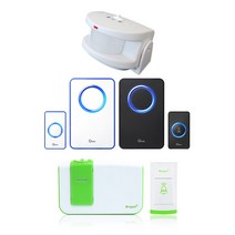 무선 LED 차임벨 초인종, 05_오페라 블루(송/수신부 추가가능), 1개