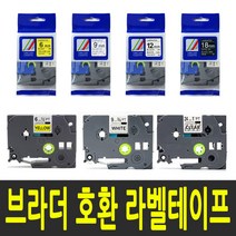 브라더 라벨테이프 PT-1100K PT-1280 PT-12K PT-1800K PT-2030 호환 라벨프린터테이프, 1개, 1) 테이프폭 6mm / TZc-415 (빨강바탕/흰색글씨)