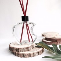 디퓨저용기 - 애플 (110ml) 디퓨저유리용기, 핑크+실버유광캡, 100ml