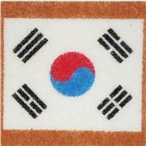 [디오피스]데코샌드 태극기 색모래 액자 모래그림 색모래도안, 한복소녀