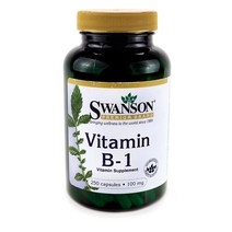 스완슨 비타민 B-1 100mg 캡슐, 250개입, 1개, 250정