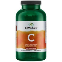 스완슨 비타민 C 로즈 힙 포함 500mg 캡슐, 400개입, 1개, 400정