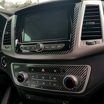 몬스터몰 렉스턴스포츠 센터페시아 카본악어 데칼스티커, 카본블랙, 1개