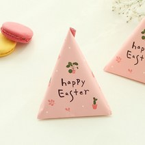 위드지저스 부활절 1구 삼각형 봉투(10매) 택1 ( 부활절달걀 부활절데코포장지 달걀쇼핑백), 핑크 610