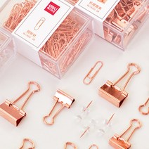 쇼팡 로즈골드 클립 집게 압정, 로즈골드 더블클립(M)