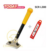 타지마 스크래퍼 SCR-L300 300mm 칼날 교체식 스크레이퍼 햄머 망치 타격용 헤라 도배 밀칼 공구 TAJIMA 카리스툴