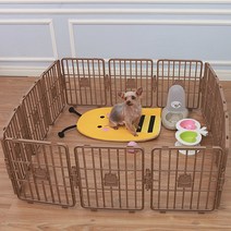 펫존 애견 스마트울타리 일반형 12P, one size, 펄브라운