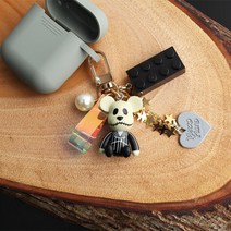 스마트커버 우주로 간 잠수부 에어팟키링 에어팟케이스, 악몽블럭포포베키링