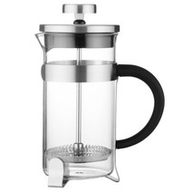 버그호프 에센셜 커피 티 플런저 프렌치프레스 354.9ml, 1개, Stainless Steel + Black