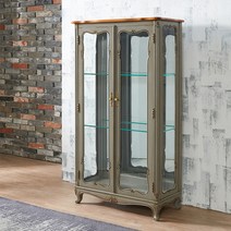 피어젠 토마스 프렌치 엔틱 장식장 그레이빈티지