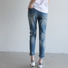  플레이팝 여성용 스판좋은 슬림배기 청바지 