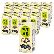 연세두유 뼈를 생각한 고칼슘 두유 검은콩, 180ml, 72개