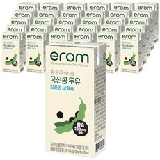 이롬 황성주 국산콩 검은콩 고칼슘 두유, 190ml, 96개