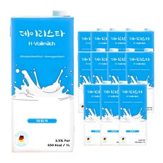 데이리스타 밀쉬 멸균우유 유지방3.5%, 1L, 12개