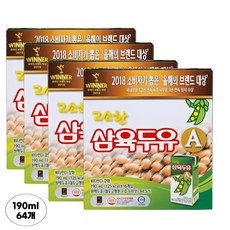 삼육두유 고소한 맛 A, 190ml, 64개