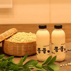 [월드마켓] 100% 국내산 콩을 맷돌에 갈아만든 순수하고 진한 콩물, 4개, 500ml