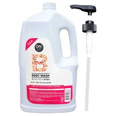 LG생활건강 온더바디 바디워시 4KG + (펌프)+크리오 미세모 치솔1개, 모든피부, 1개, 4L