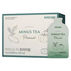 페이퍼백 마이너스티 프리미엄 1박스 약쑥 복령 호박 함유, 600g, 1개
