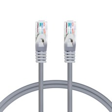 AVIVE 고급형 UTP 5m CAT6 랜선 케이블, GREY, 1개 - 랜나라