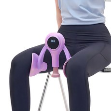스밀비 장력조절 남성 여성 케겔 운동기구 허벅지 내전근 엉덩이 운동기구, 퍼플
