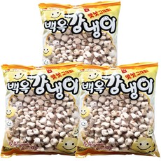 백옥 강냉이 과자, 200g, 3개