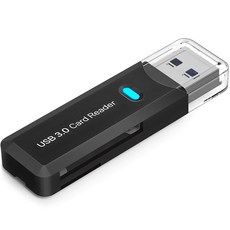 홈플래닛 USB 3.0 SD MSD 블랙박스 카드리더기, RD-A01, 블랙, 1개 - iotg5