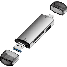 스타리움 OTG C타입 USB 3.0 멀티 카드 리더기, 88mm, 그레이, 1개 - ifidc