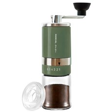 칼딘 핸드밀 매뉴얼 플러스 휴대용 그라인더 35g, 올리브 그린, 1개