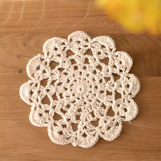아티파티 내추럴 도일리 코스터 뜨개질용품