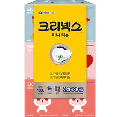 크리넥스 천연펄프 카카오 디럭스 미니 각티슈 2겹