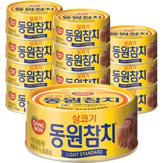 동원 라이트 스탠다드 참치, 85g, 12개