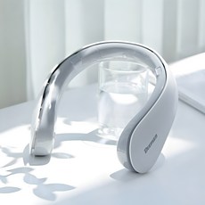 딥센 N6 넥밴드 휴대용 목걸이 무선 선풍기, VDS-NF001W, 화이트 - 이미지 1