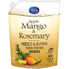 키친솝 애플망고 & 로즈마리 친환경 주방세제, 1L, 1개