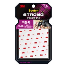 3M 스카치 블랙박스 고내열 양면 테이프 10 x 10cm, 1개 - 3m