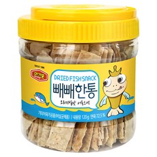 머거본 빼빼한통 오리지널맛 어포스낵, 120g, 1개 - 깡이간식