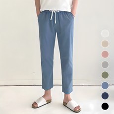 어나더디 면 스판 9부 밴딩 팬츠