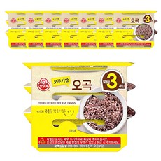 맛있는 오뚜기밥 오곡, 210g, 24개