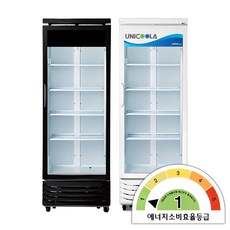 업소용 음료수 술냉장고 UNI-D465RF 화이트/블랙 420L