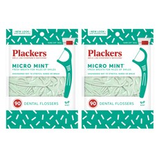 플랙커스 마이크로 민트 치실, 2cm, 90개입, 2개