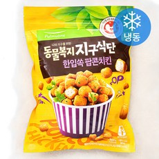 풀무원 동물복지 지구식단 한입쏙 팝콘치킨 (냉동), 500g, 1개 - 뽀로로순살치킨