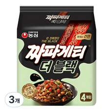 짜파게티 더 블랙 116g, 12개