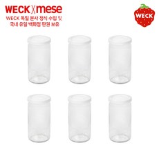 PE weck [메세몰] 독일 웩 밀폐용기 유리용기+PE마개 세트상품(4p 6p 12p), 1개, PE-975 6p