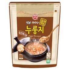 오뚜기 옛날 구수한 끓여먹는 누룽지, 240g, 1개