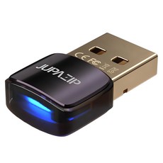 주파집 리얼택 블루투스 5.3 USB 동글, 블랙, BT01