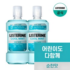 리스테린 쿨민트 마일드 구강청결제, 750ml, 2개