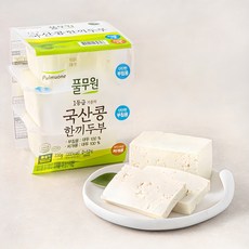 풀무원 국내산 콩 한끼두부 부침용 110g x 2입 + 찌개용 110g 세트, 1세트 - 아기두부