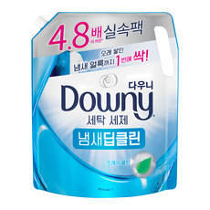 다우니 세탁세제 일반용 드럼 겸용 냄새딥클린 프레시클린 리필, 2L, 1개