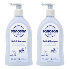 사노산 베이비 바스앤샴푸 500ml x 2개입, 2개