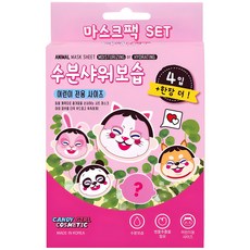 캔디걸 동물 마스크팩 유아스킨케어 5p, 100g, 1세트