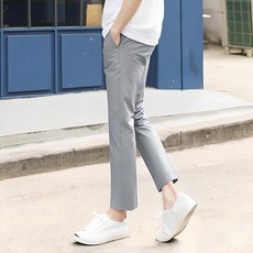 타운클로 남성용 깔끔한 라인의 9부 쿨 슬랙스